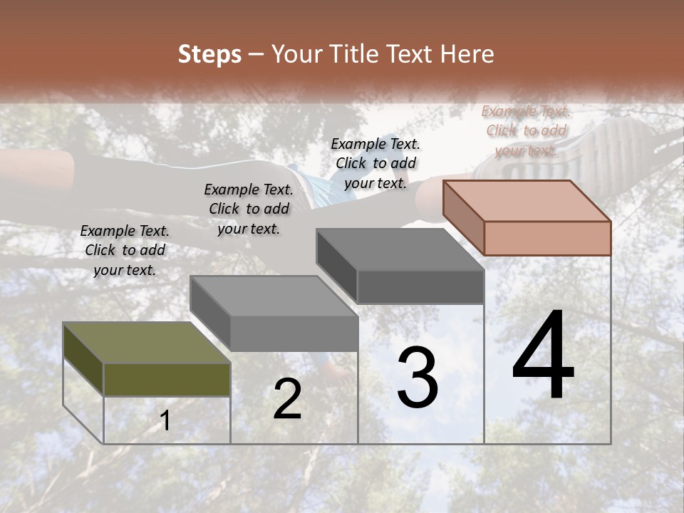 A Woman Doing A Handstand On A Tree Powerpoint Presentation PowerPoint Template