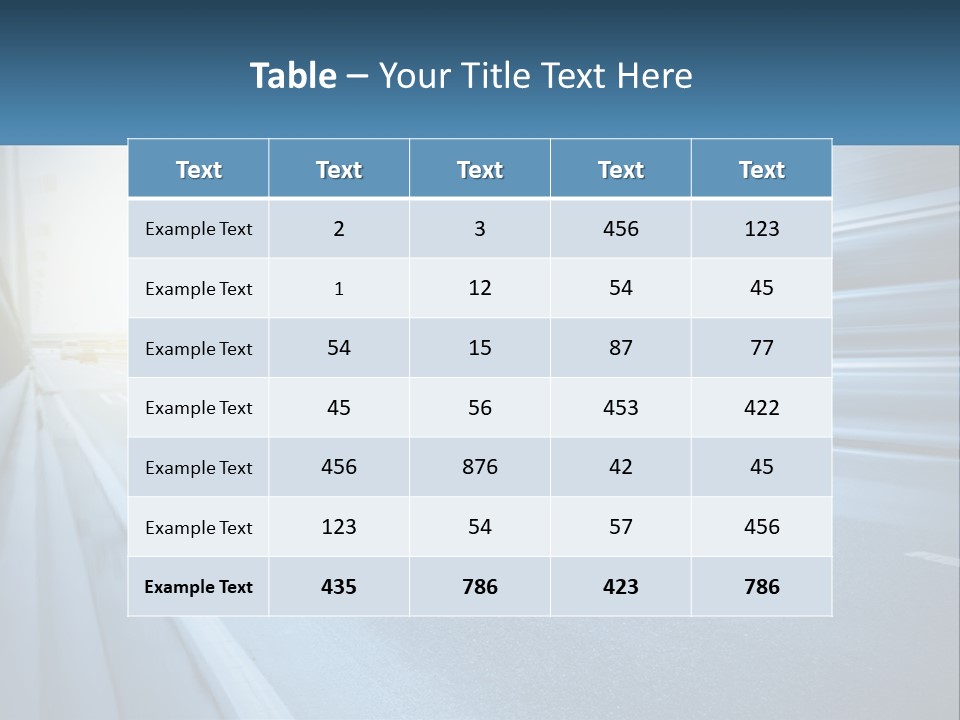A Blurry Photo Of A Highway With Buildings In The Background PowerPoint Template