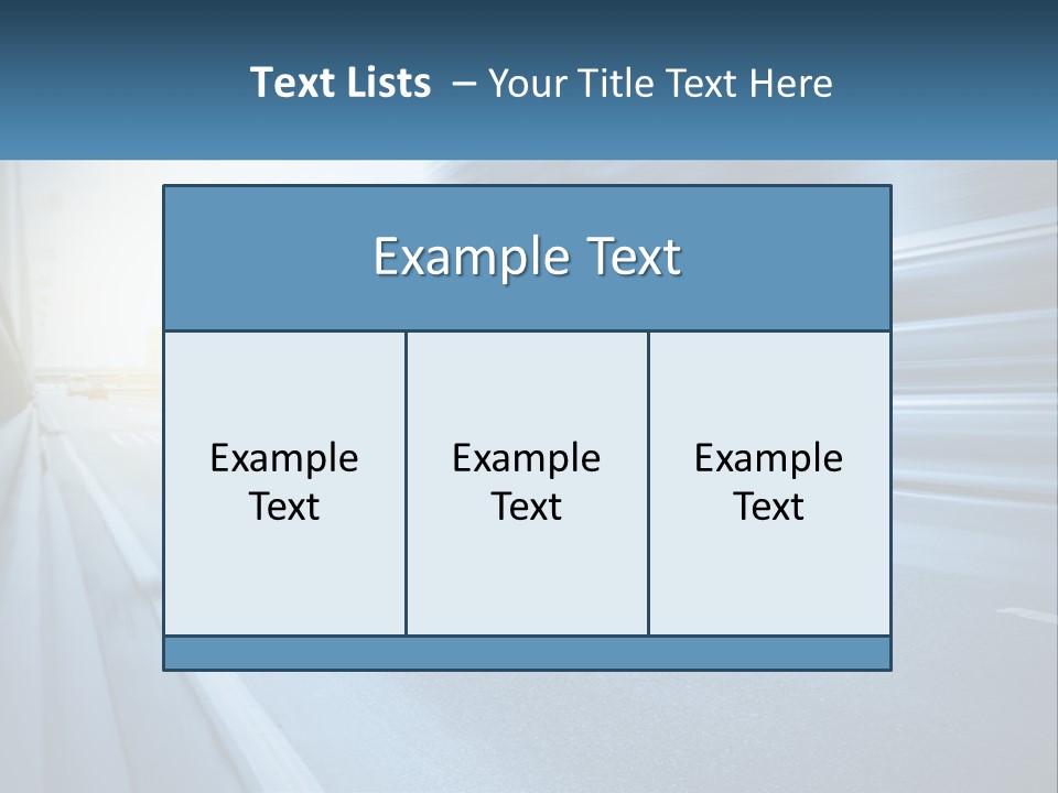 A Blurry Photo Of A Highway With Buildings In The Background PowerPoint Template