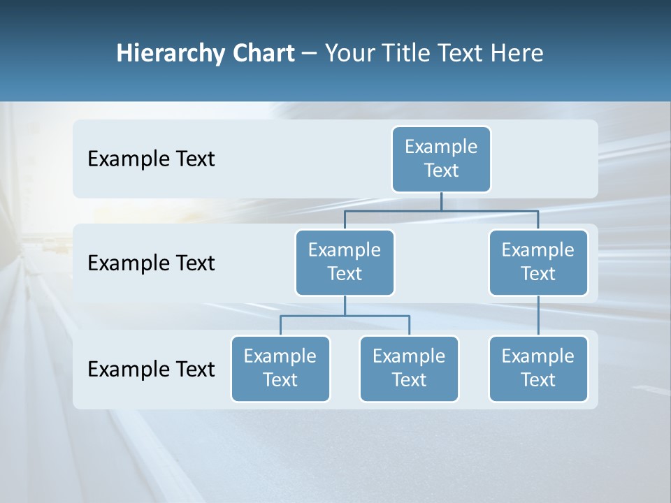 A Blurry Photo Of A Highway With Buildings In The Background PowerPoint Template