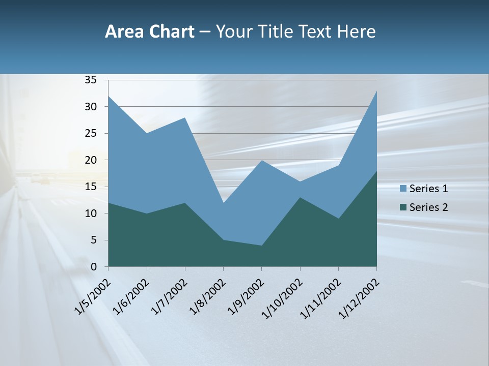 A Blurry Photo Of A Highway With Buildings In The Background PowerPoint Template