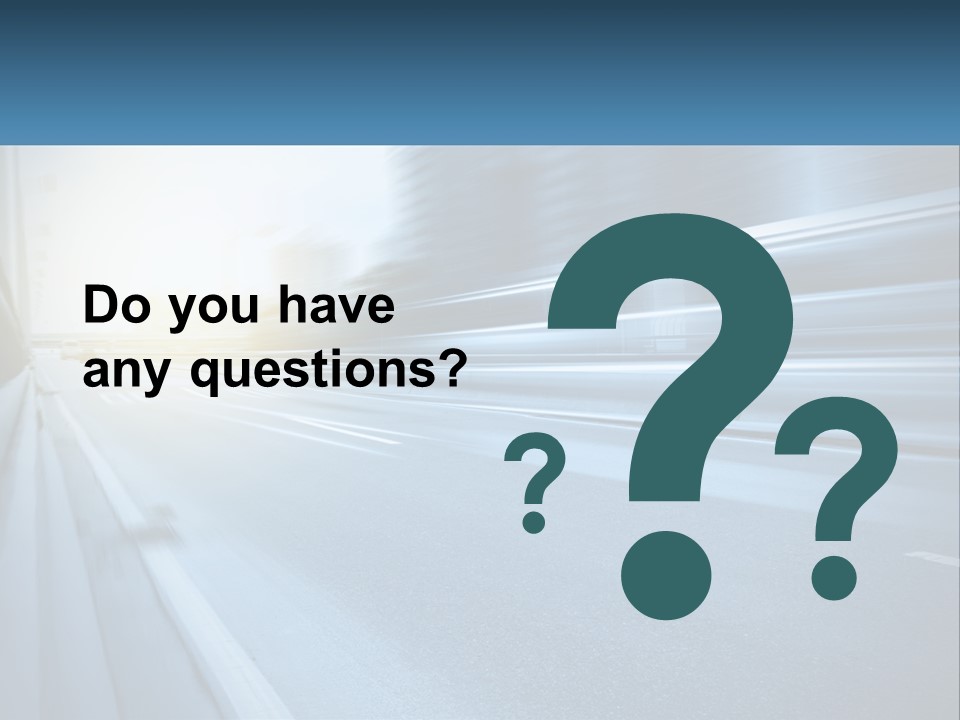 A Blurry Photo Of A Highway With Buildings In The Background PowerPoint Template