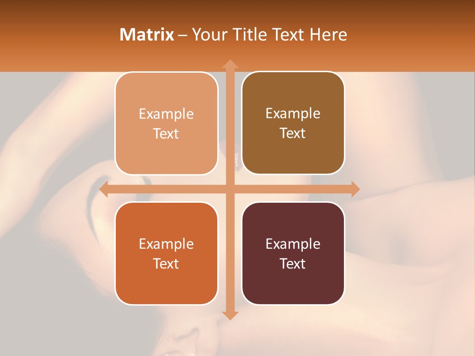 A Woman Laying Down With Her Eyes Closed PowerPoint Template