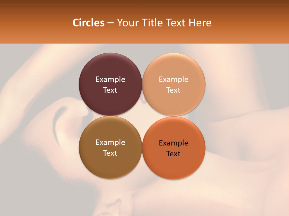 A Woman Laying Down With Her Eyes Closed PowerPoint Template