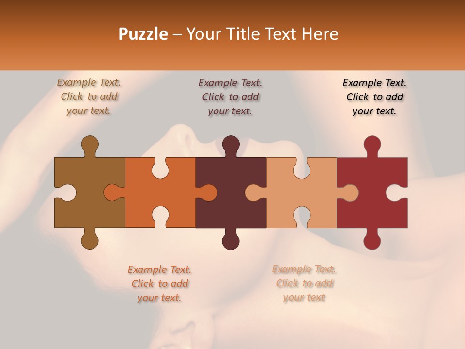 A Woman Laying Down With Her Eyes Closed PowerPoint Template