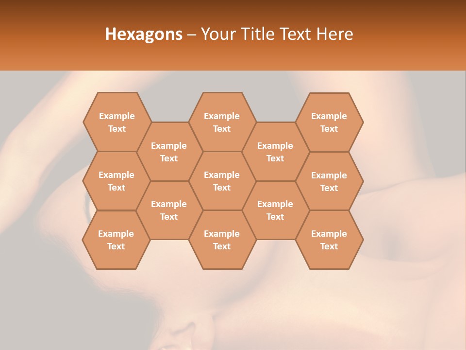 A Woman Laying Down With Her Eyes Closed PowerPoint Template