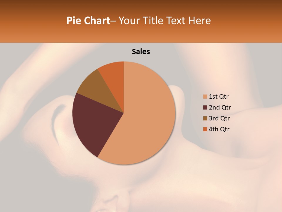 A Woman Laying Down With Her Eyes Closed PowerPoint Template