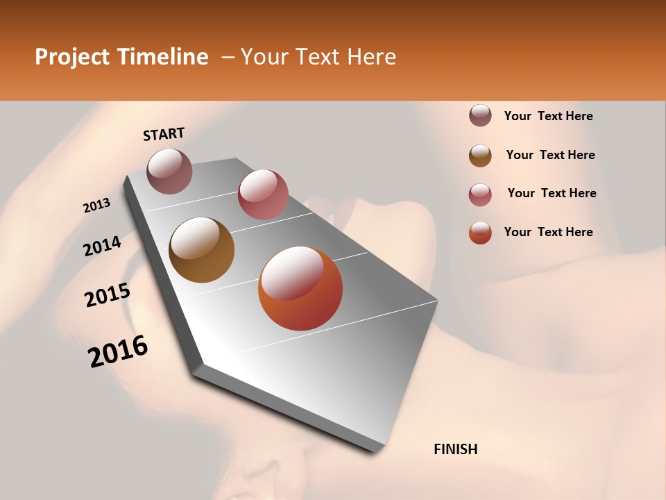 A Woman Laying Down With Her Eyes Closed PowerPoint Template