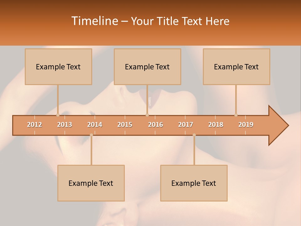 A Woman Laying Down With Her Eyes Closed PowerPoint Template