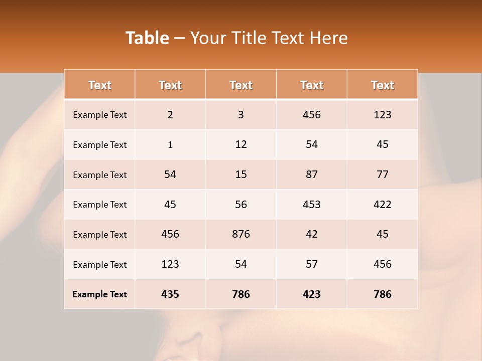 A Woman Laying Down With Her Eyes Closed PowerPoint Template