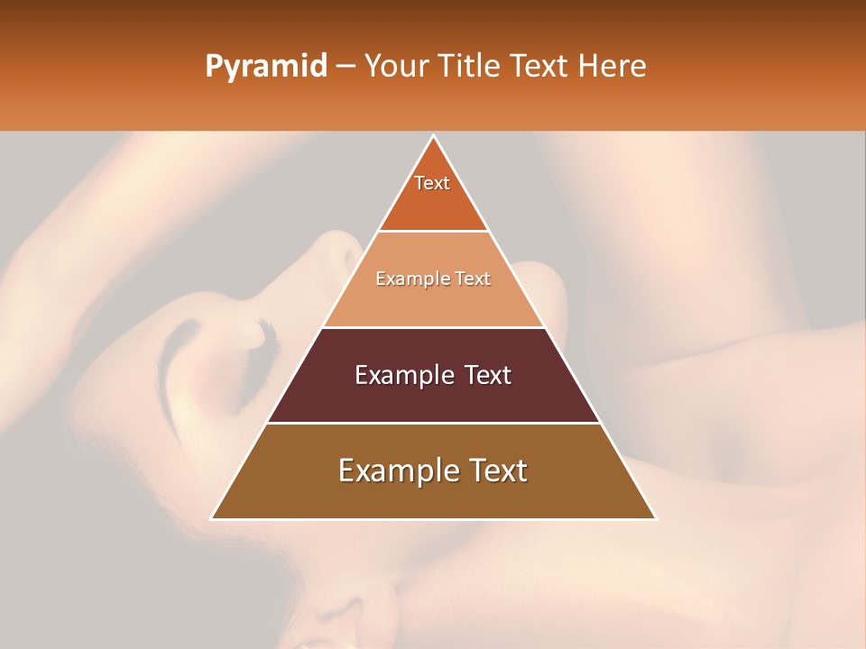 A Woman Laying Down With Her Eyes Closed PowerPoint Template