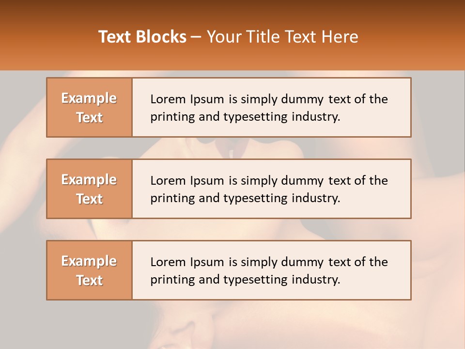 A Woman Laying Down With Her Eyes Closed PowerPoint Template