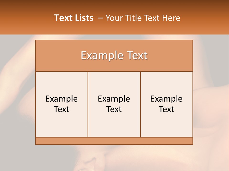 A Woman Laying Down With Her Eyes Closed PowerPoint Template