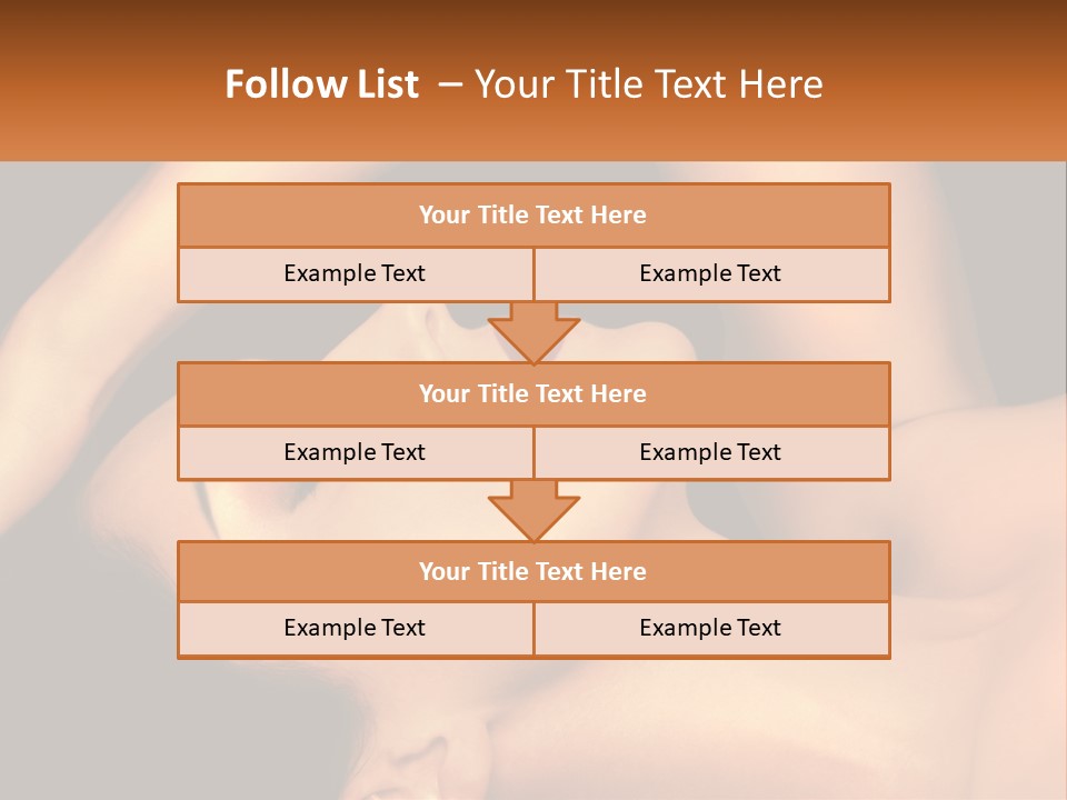 A Woman Laying Down With Her Eyes Closed PowerPoint Template