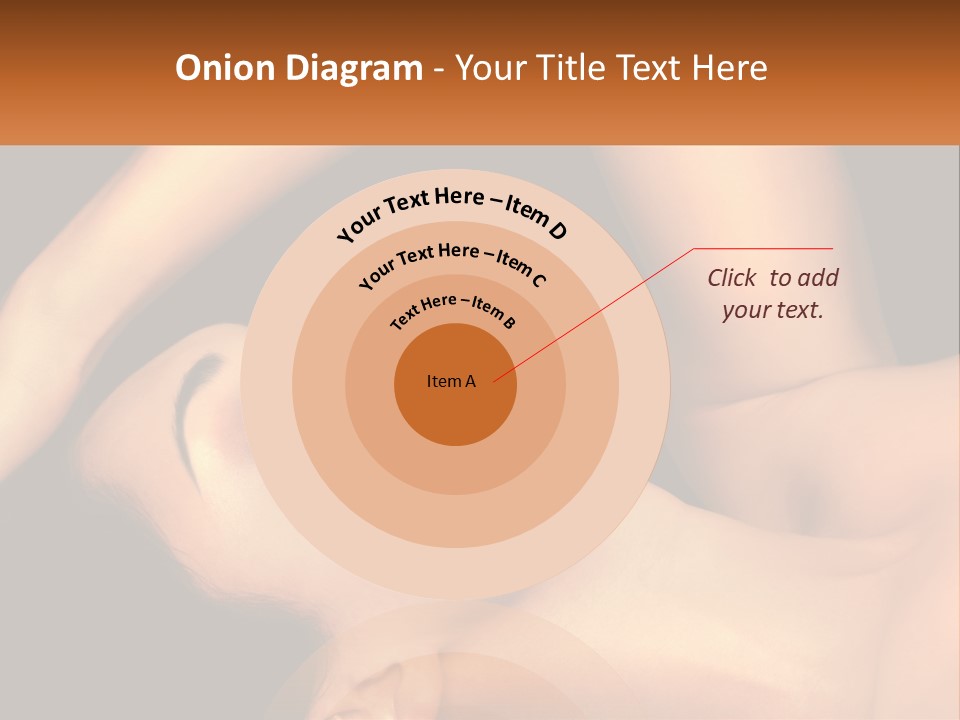 A Woman Laying Down With Her Eyes Closed PowerPoint Template