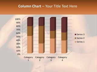 A Woman Laying Down With Her Eyes Closed PowerPoint Template