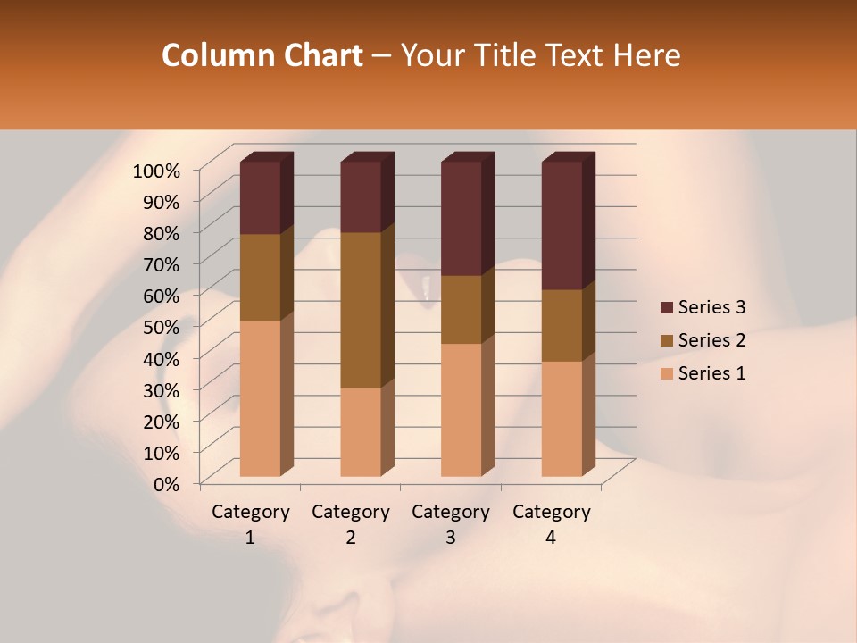 A Woman Laying Down With Her Eyes Closed PowerPoint Template