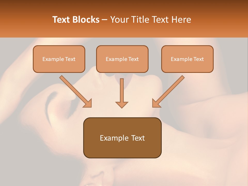 A Woman Laying Down With Her Eyes Closed PowerPoint Template