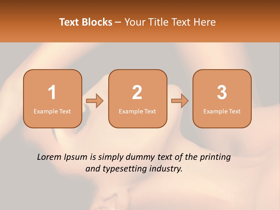 A Woman Laying Down With Her Eyes Closed PowerPoint Template