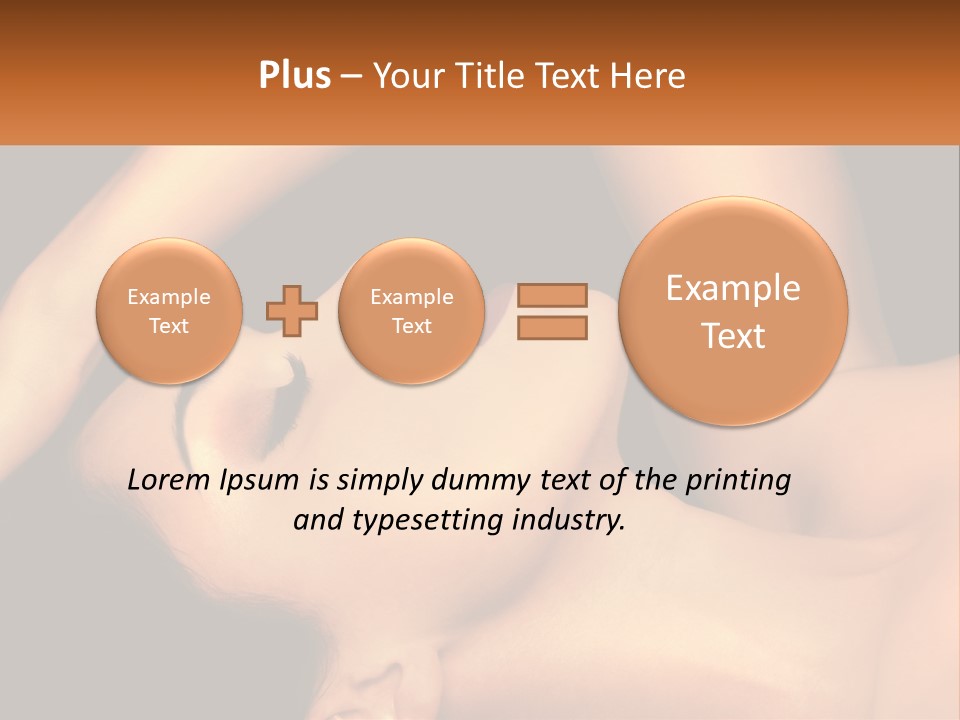 A Woman Laying Down With Her Eyes Closed PowerPoint Template