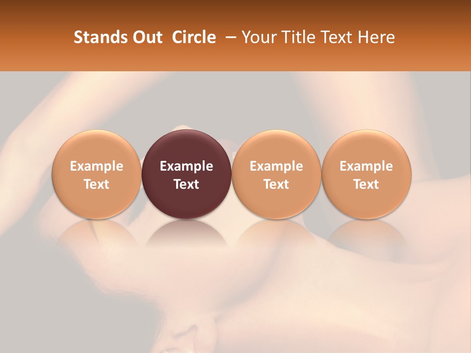 A Woman Laying Down With Her Eyes Closed PowerPoint Template