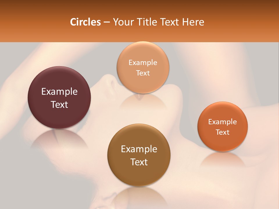 A Woman Laying Down With Her Eyes Closed PowerPoint Template