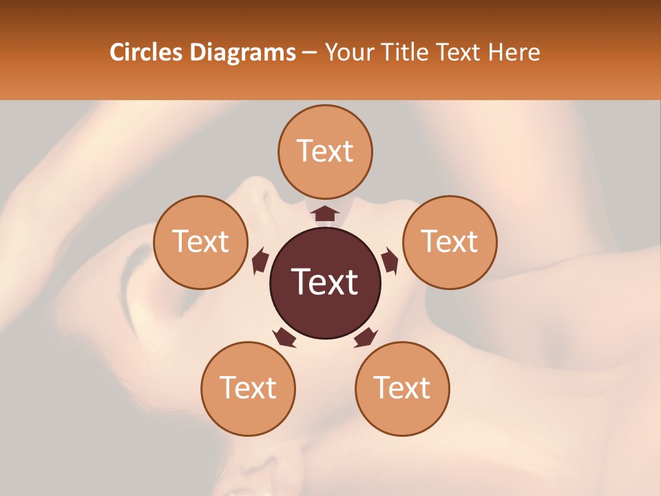 A Woman Laying Down With Her Eyes Closed PowerPoint Template