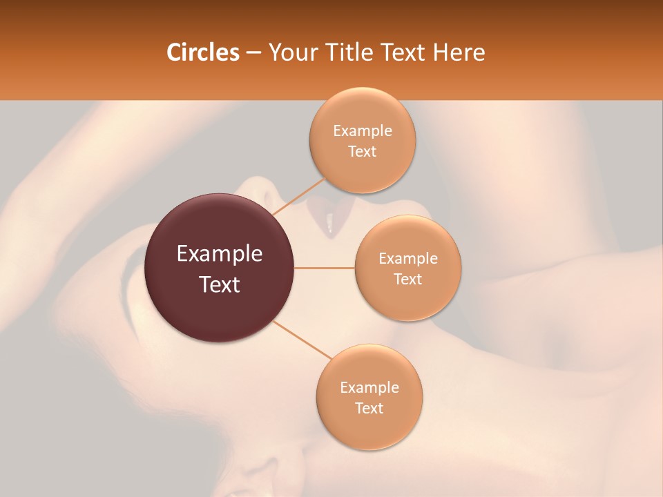 A Woman Laying Down With Her Eyes Closed PowerPoint Template