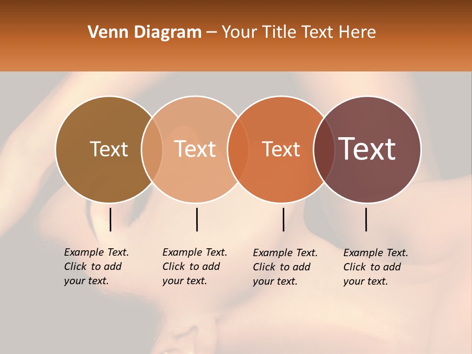 A Woman Laying Down With Her Eyes Closed PowerPoint Template