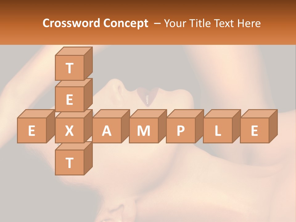 A Woman Laying Down With Her Eyes Closed PowerPoint Template