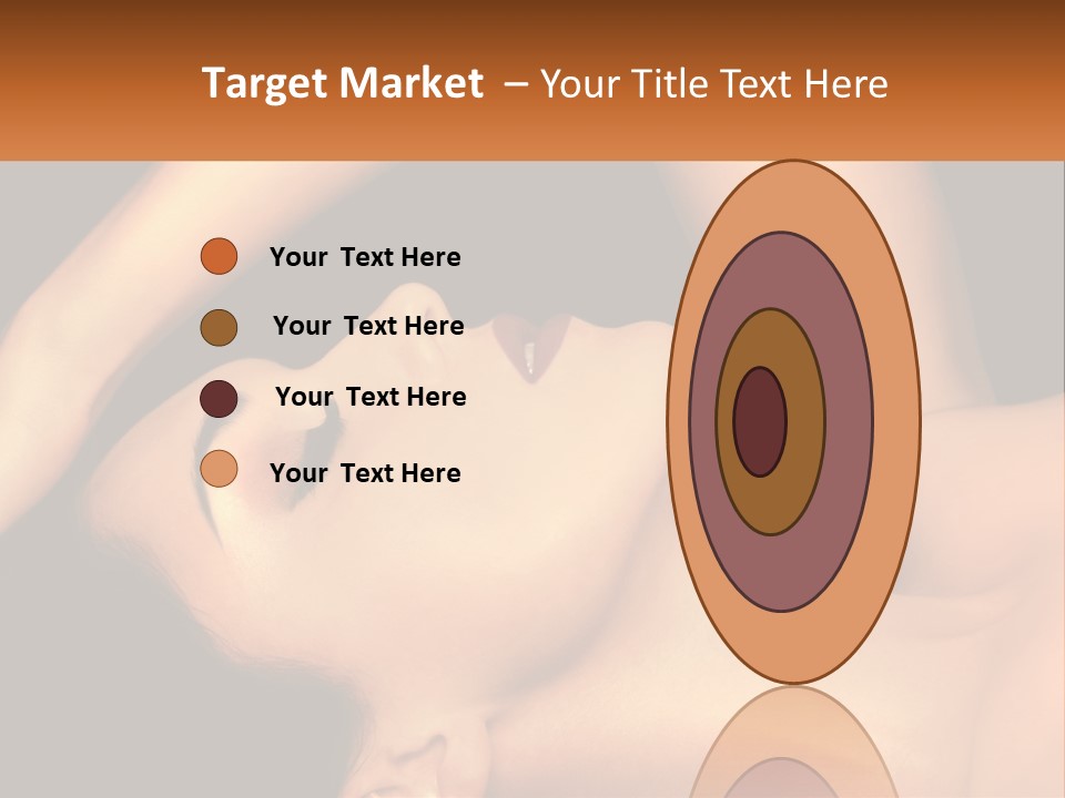 A Woman Laying Down With Her Eyes Closed PowerPoint Template