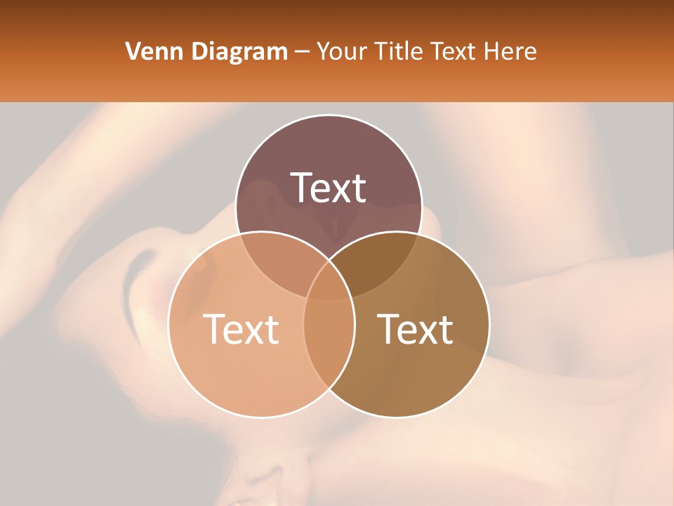 A Woman Laying Down With Her Eyes Closed PowerPoint Template