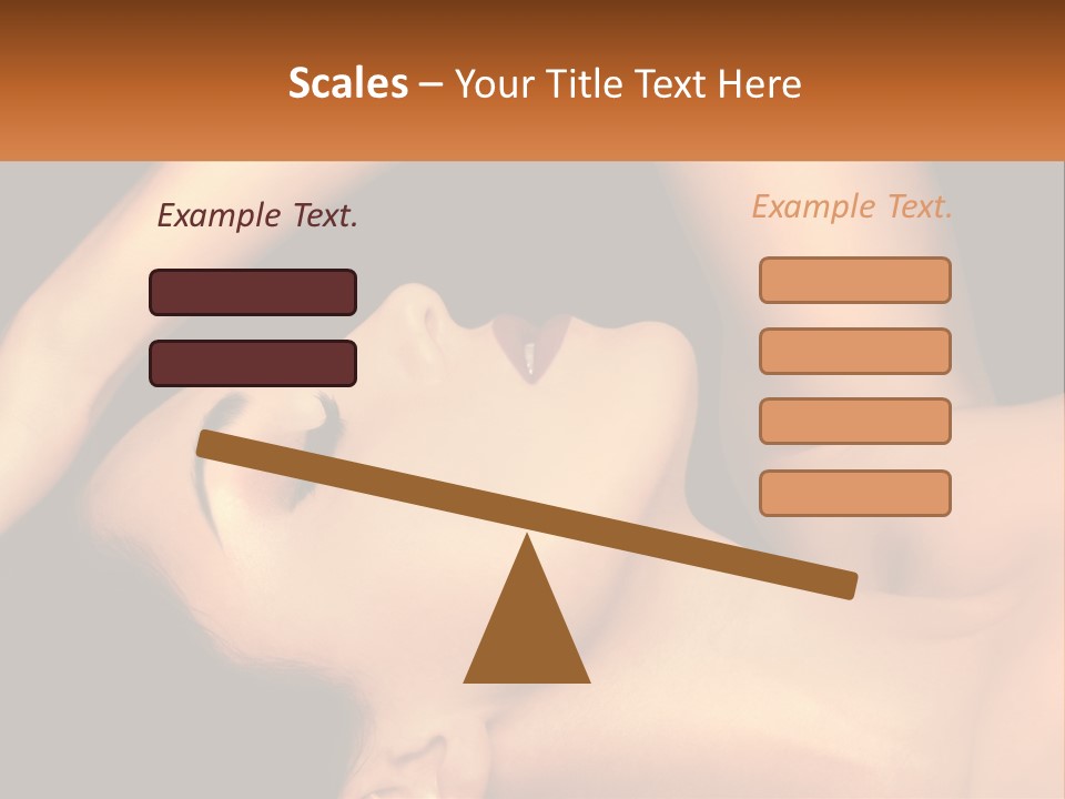 A Woman Laying Down With Her Eyes Closed PowerPoint Template