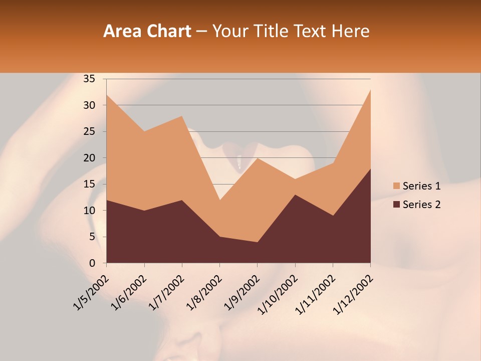 A Woman Laying Down With Her Eyes Closed PowerPoint Template