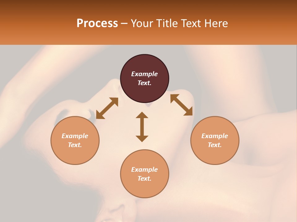 A Woman Laying Down With Her Eyes Closed PowerPoint Template