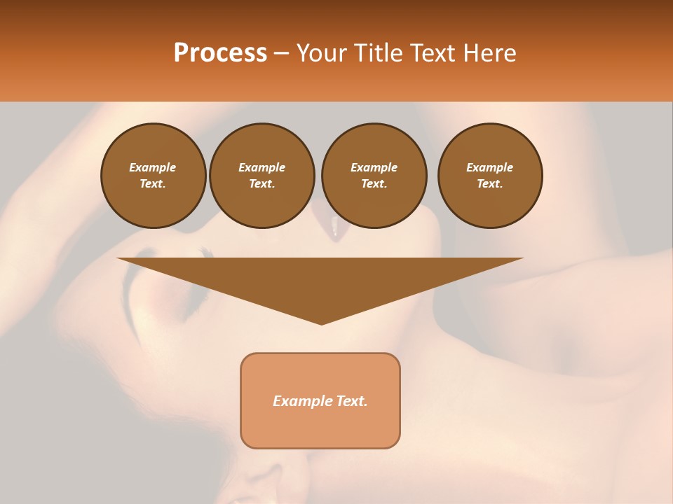 A Woman Laying Down With Her Eyes Closed PowerPoint Template