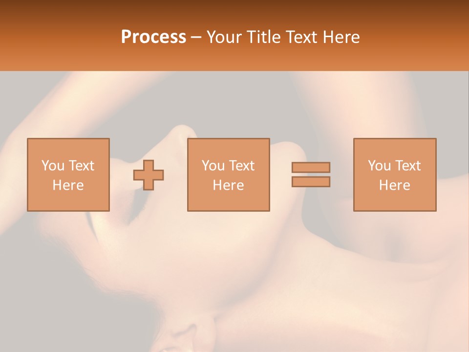 A Woman Laying Down With Her Eyes Closed PowerPoint Template