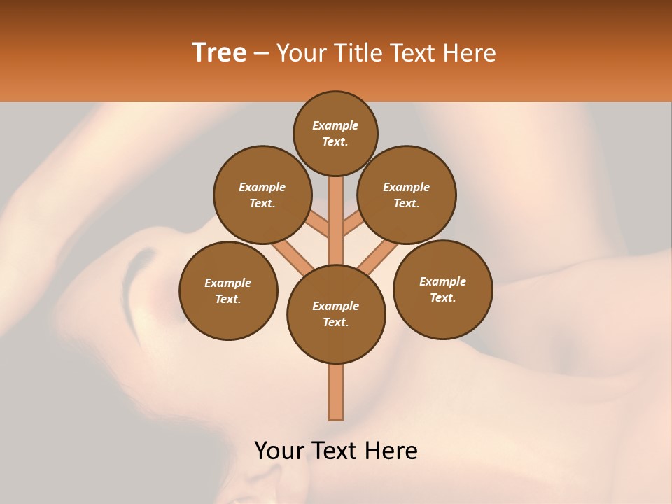 A Woman Laying Down With Her Eyes Closed PowerPoint Template