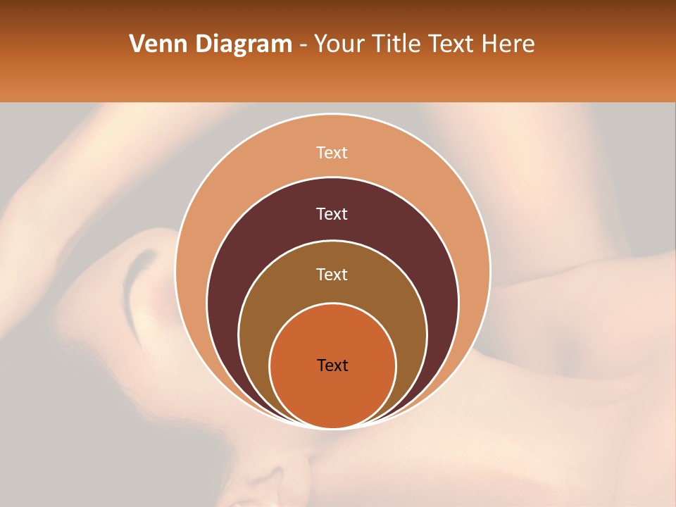 A Woman Laying Down With Her Eyes Closed PowerPoint Template