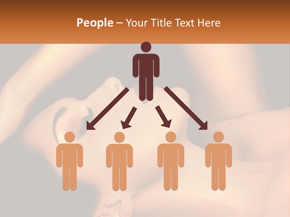 A Woman Laying Down With Her Eyes Closed PowerPoint Template