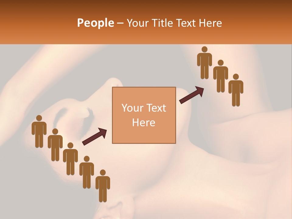 A Woman Laying Down With Her Eyes Closed PowerPoint Template