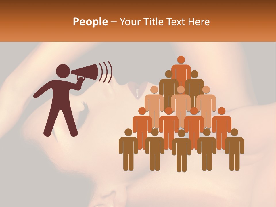 A Woman Laying Down With Her Eyes Closed PowerPoint Template