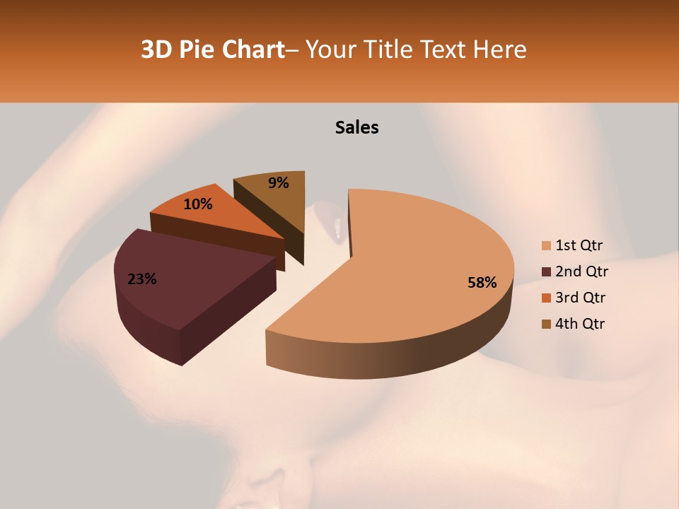 A Woman Laying Down With Her Eyes Closed PowerPoint Template