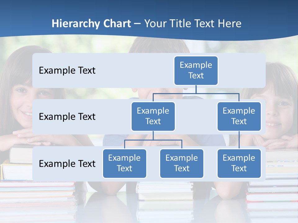 A Group Of Children Sitting At A Table With Books PowerPoint Template
