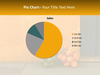 A Bunch Of Fruit Sitting Next To A Yellow Wall PowerPoint Template