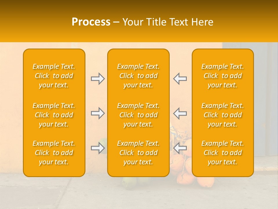 A Bunch Of Fruit Sitting Next To A Yellow Wall PowerPoint Template