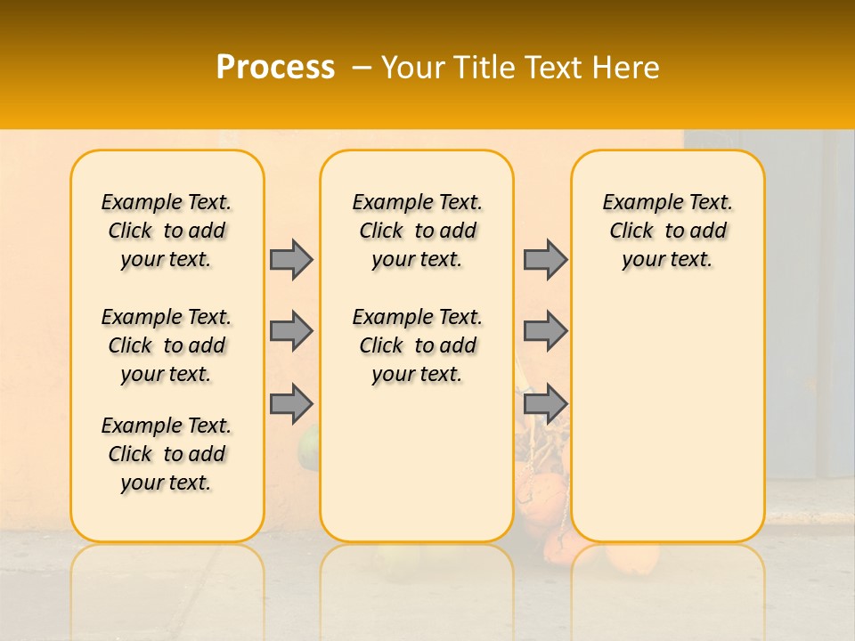 A Bunch Of Fruit Sitting Next To A Yellow Wall PowerPoint Template
