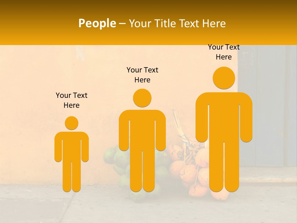 A Bunch Of Fruit Sitting Next To A Yellow Wall PowerPoint Template