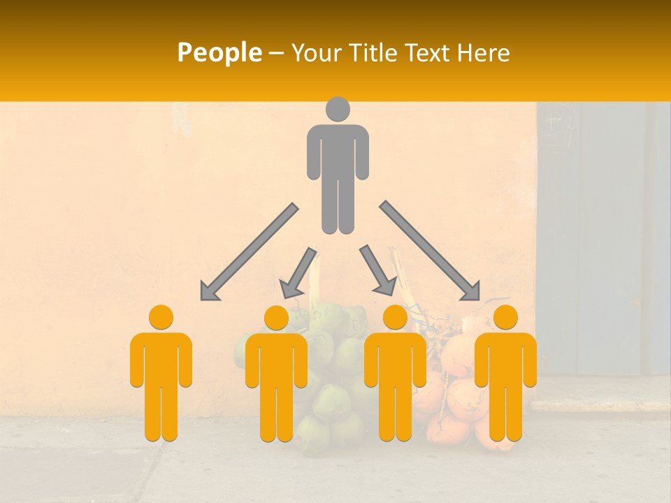 A Bunch Of Fruit Sitting Next To A Yellow Wall PowerPoint Template