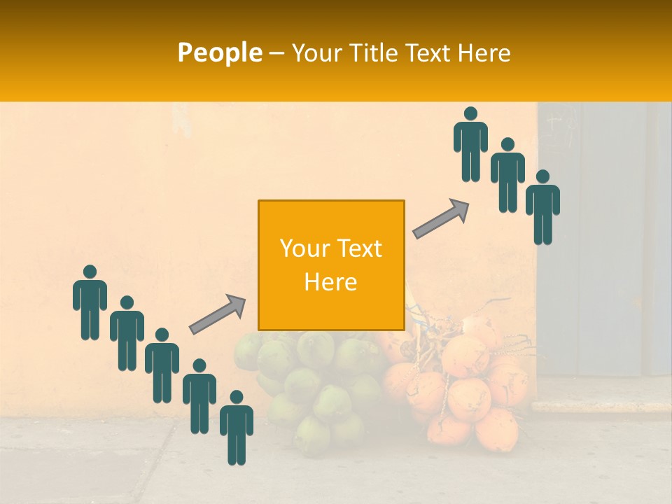 A Bunch Of Fruit Sitting Next To A Yellow Wall PowerPoint Template